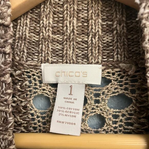 Chico’s Open Knit Duster Sweater - Picture 2 of 2